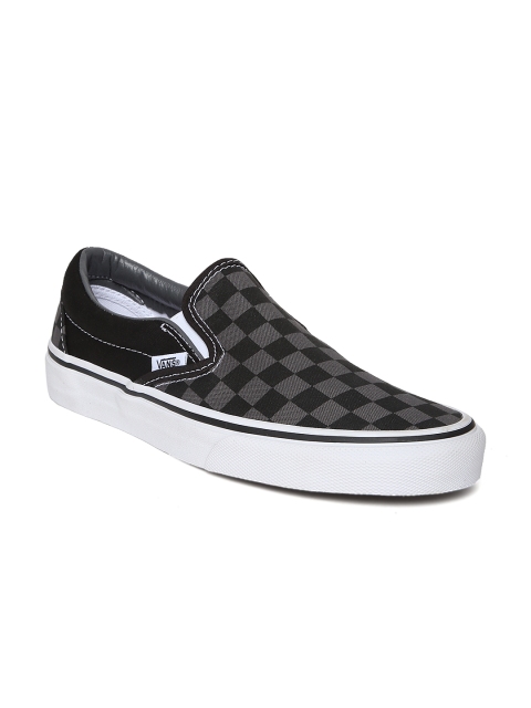 

Vans Unisex Grey & Black Checked Casual Shoes