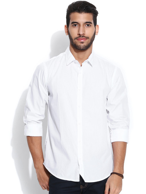 

United Colors of Benetton White Casual Shirt