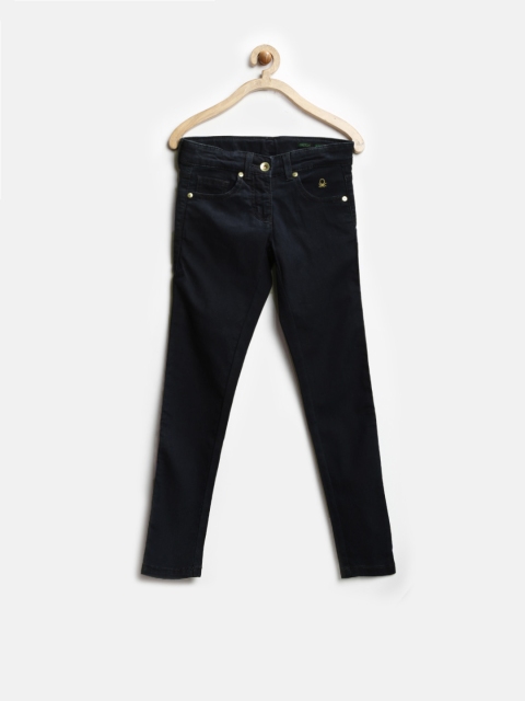 

United Colors of Benetton Girls Black Skinny Stretch Fit Stretchable Jeans