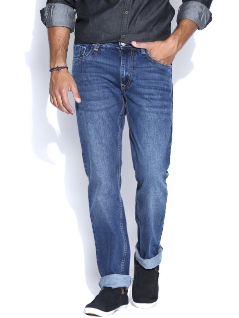

Flying Machine Blue Washed Prince Slim Jeans