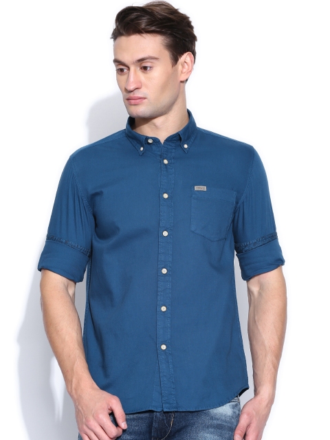 

Flying Machine Blue Shirt