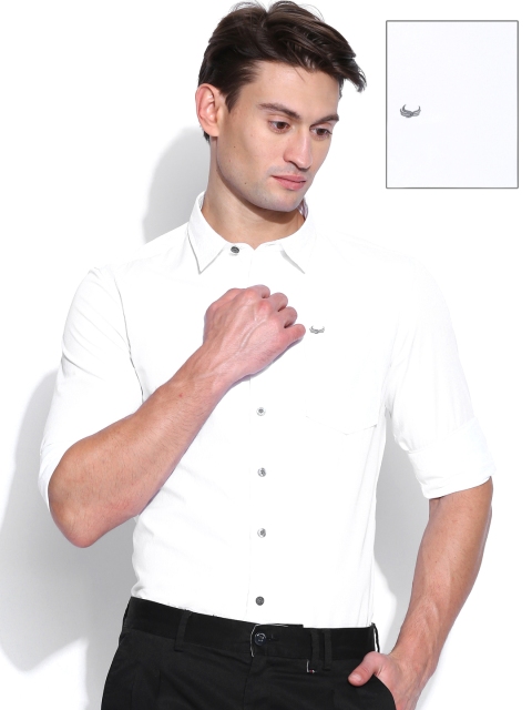 

Flying Machine White Semiformal Shirt