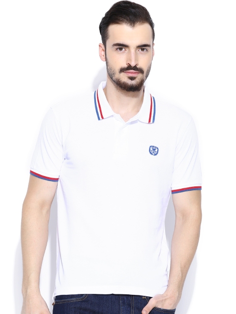 

Flying Machine White Polo T-shirt