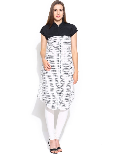 

W White Printed Kurta