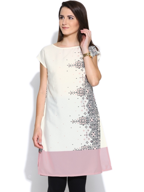 

W White Printed Kurta