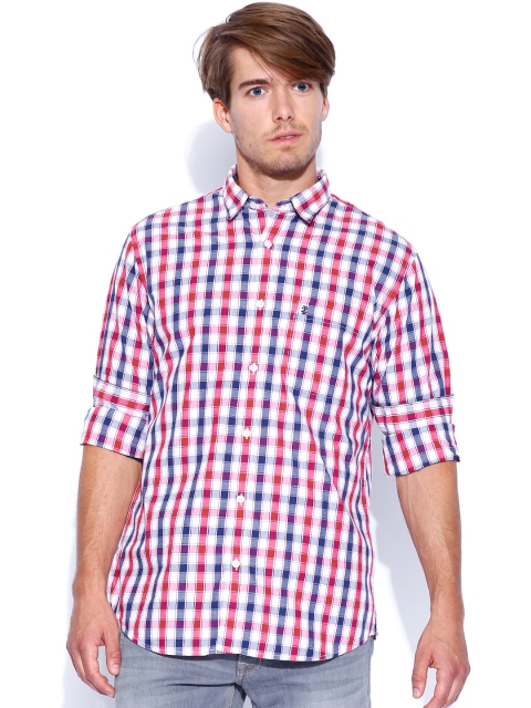 

IZOD Red & Blue Checked Casual Shirt