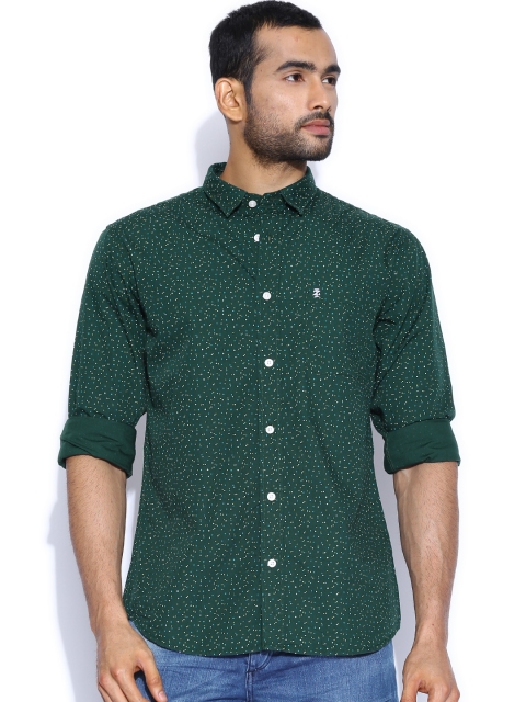 

IZOD Green Printed Slim Fit Casual Shirt