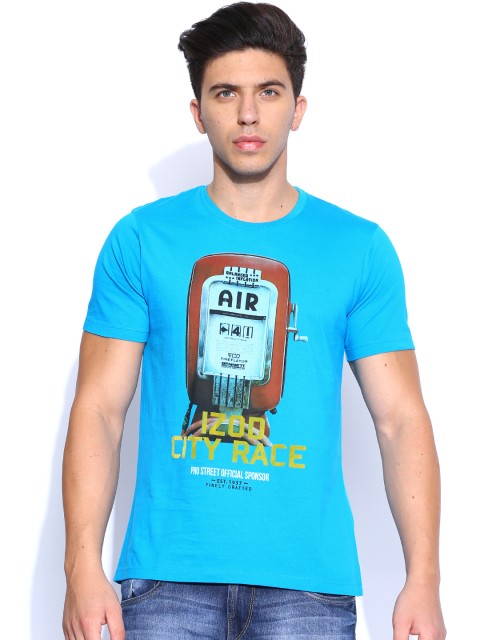 

IZOD Blue Printed T-shirt