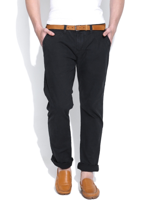 

Celio Black Casual Trousers
