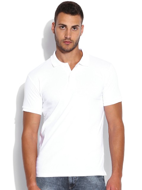 

Highlander White Polo Pure Cotton T-shirt