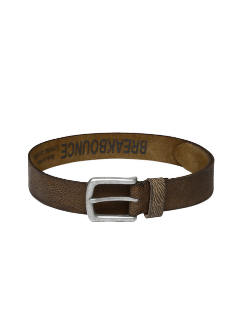 

Breakbounce Men Brown Cranes Leather Belt