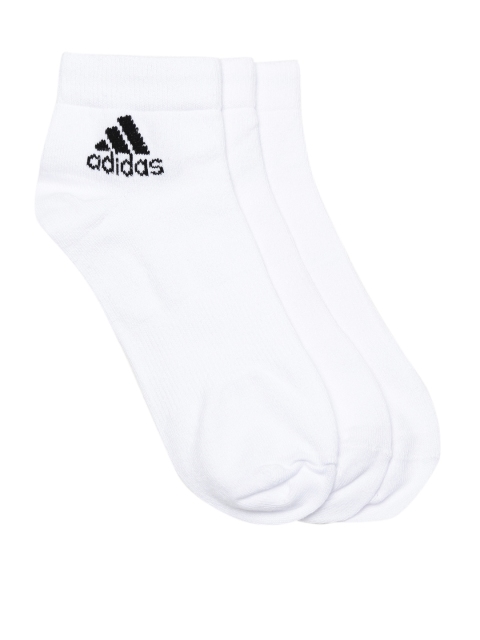 

ADIDAS Unisex Set of 3 White Ankle-Length PER Socks
