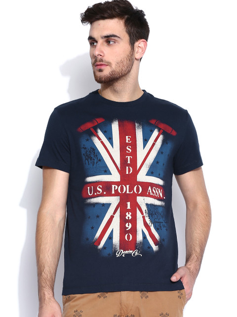 

U.S. Polo Assn. Denim Co. Navy Printed T-shirt, Navy blue