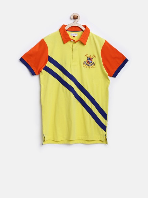 

U.S. Polo Assn. Kids Boys Yellow Polo T-shirt