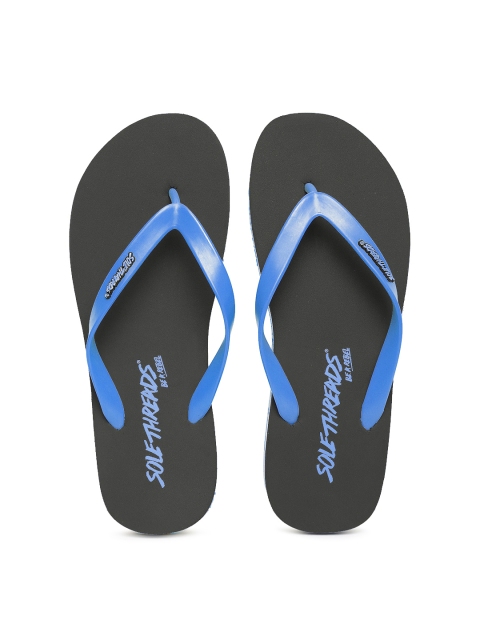 

Solethreads Men Blue & Black Flip-Flops