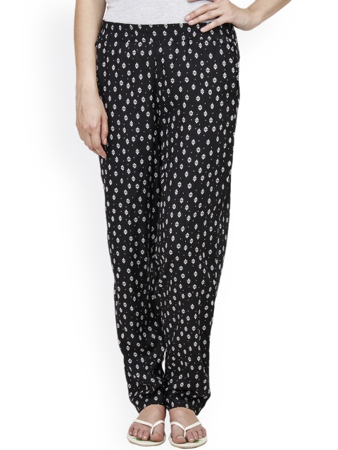 

Hapuka Black Printed Lounge Pants 80390