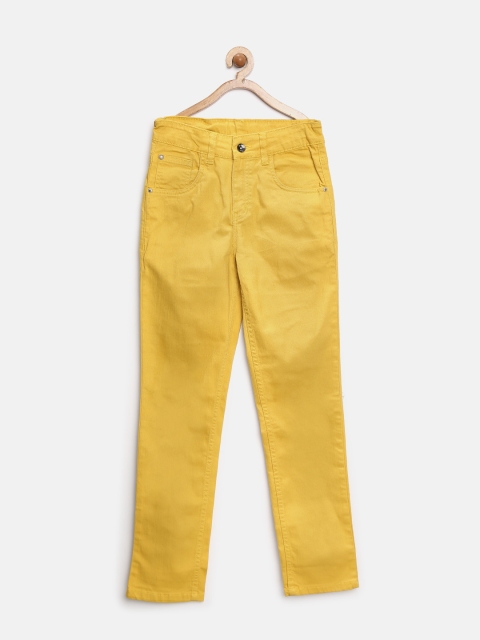 

Gini and Jony Boys Mustard Yellow Stretchable Jeans