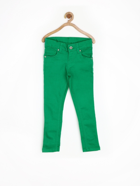 

Gini & Jony Girls Green Stretchable Jeans
