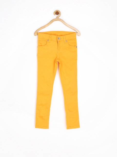 

Gini & Jony Girls Yellow Stretchable Jeans