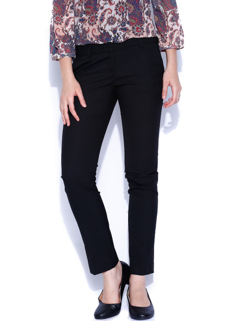 

Arrow New York Women Black Formal Trousers