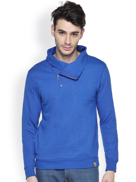 

Campus Sutra Blue Sweatshirt