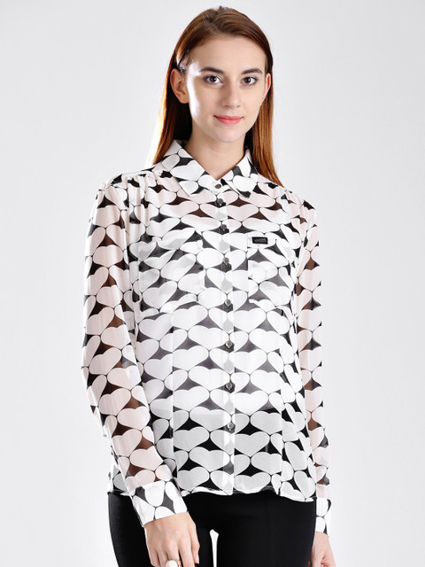 

GUESS White Casual Shirt