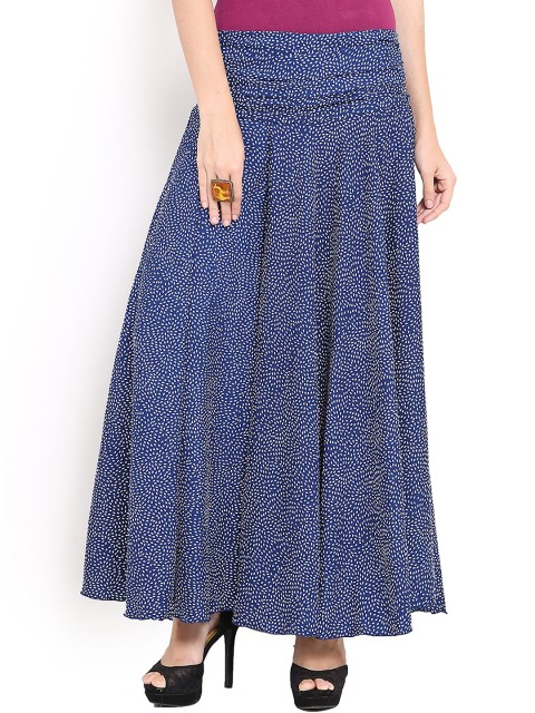 

Trend Arrest Blue & White Printed Palazzo Trousers