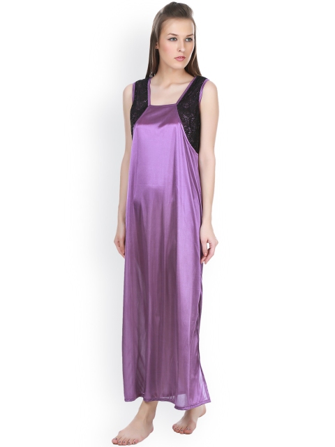

Claura Purple Maxi Nightgown CL-34