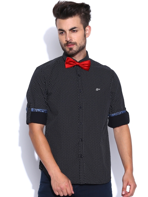 

Ed Hardy Black & White Printed Casual Shirt
