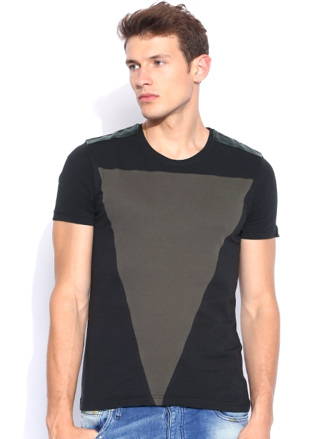 

Flying Machine Black & Grey T-shirt