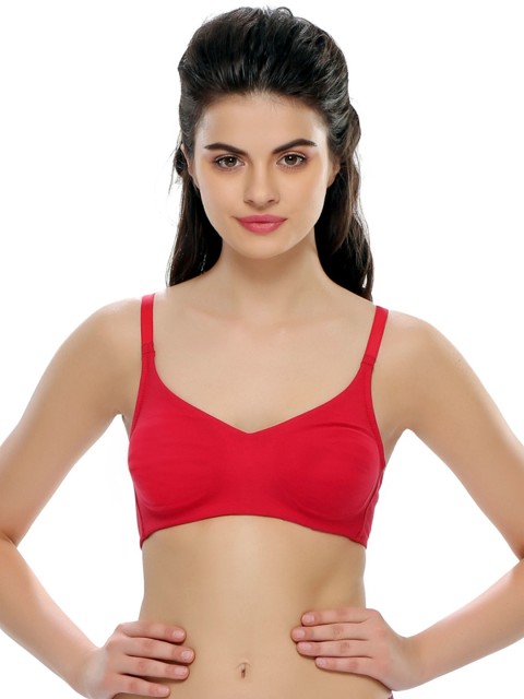 

Clovia Red Full-Coverage Bra BR0264P04