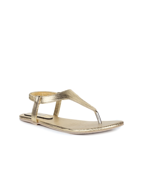 

Shoetopia Women Gold-Toned Flats