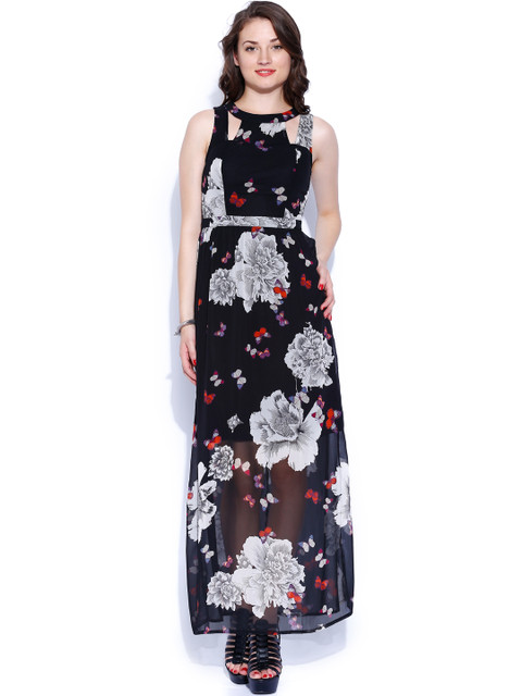 

ONLY Black Floral Printed Maxi Dress
