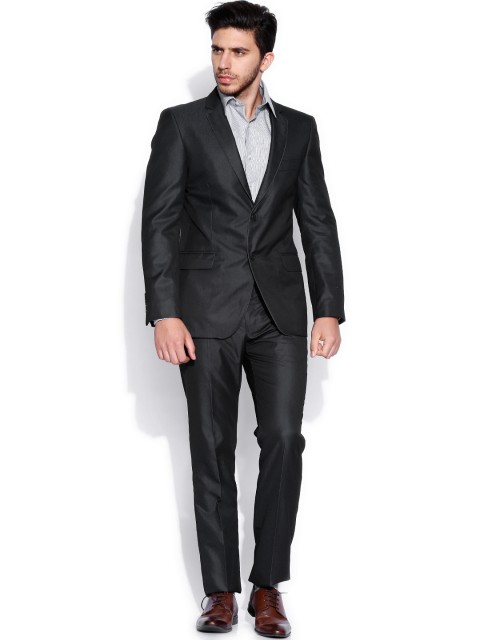 

Arrow Charcoal Grey Body Tailored Fit Single-Breasted Suit
