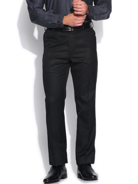 

Arrow Black Smart Fit Formal Trousers