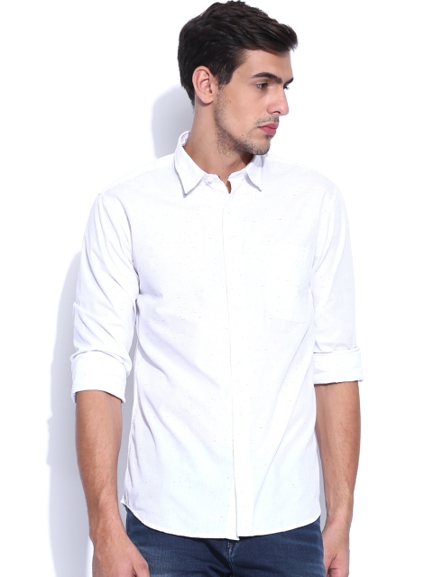 

IZOD White Slim Fit Casual Shirt