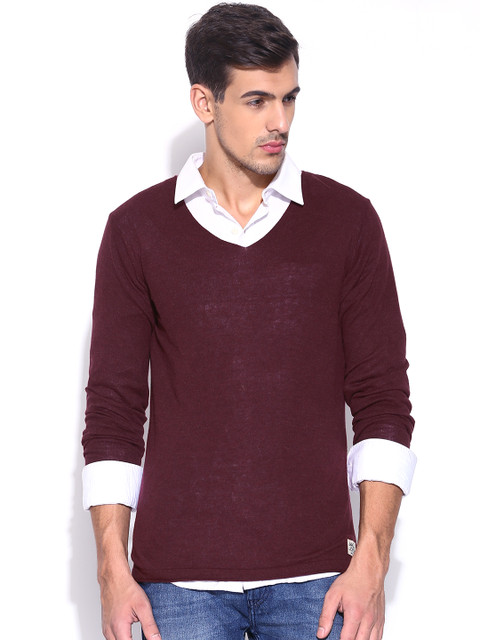 

Jack & Jones Burgundy Sweater