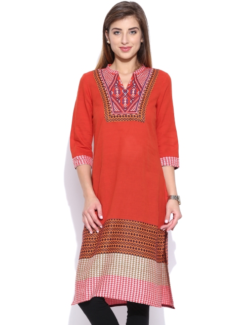 

Aurelia Rust Orange Kurta