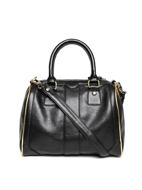 

Gauge Machine Black Handbag with Sling Strap