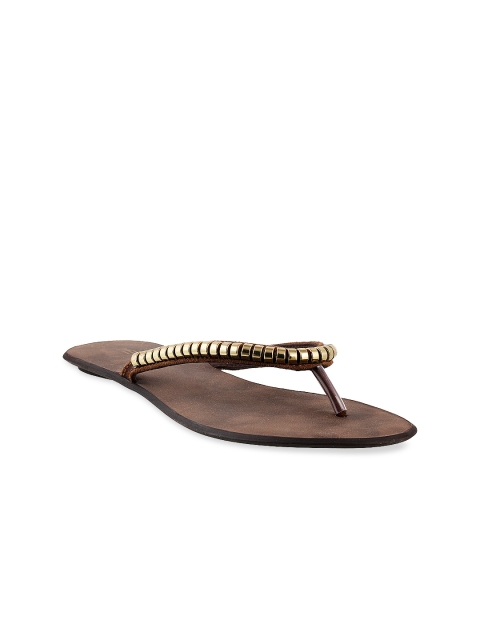 

Metro Women Brown Embellished Flats