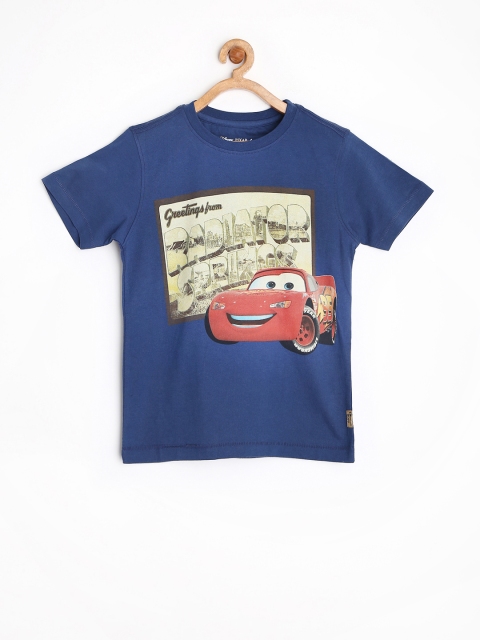 

Disney by Flying Machine Boys Blue Printed T-shirt