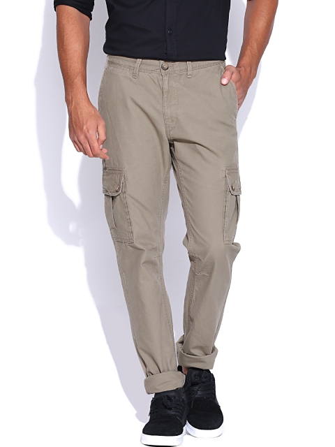 

U.S. Polo Assn. Denim Co. Beige Cargo Trousers