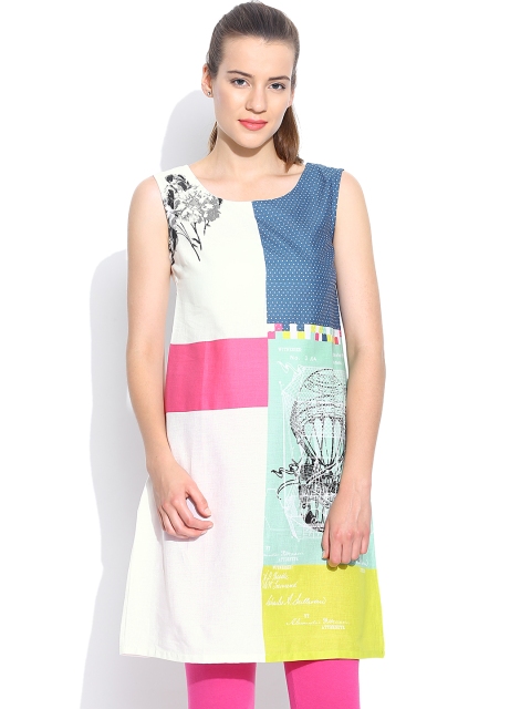 

W Multicoloured Printed Kurta, Multi