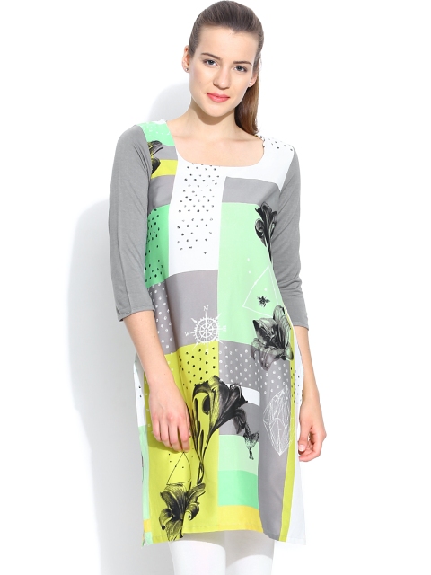 

W Multicoloured Printed Kurta, Multi