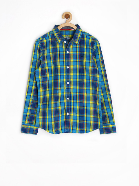 

Allen Solly Junior Boys Blue & Yellow Checked Shirt