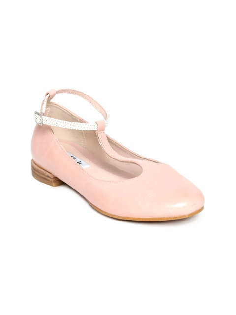 

Clarks Women Pink Leather Flat Shoes