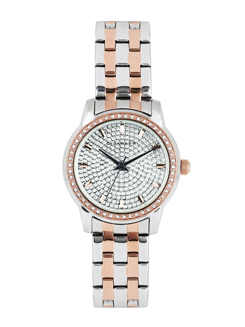 

GIORDANO Women Silver-Toned Dial Watch 2712-55