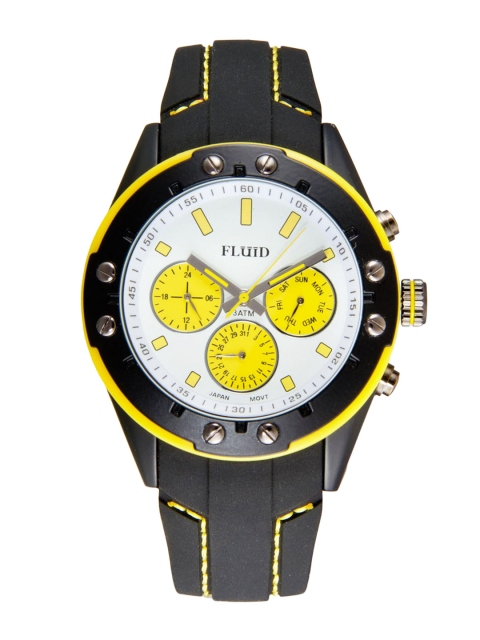 

FLUID Men White Dial Watch FL-103-WH-YL