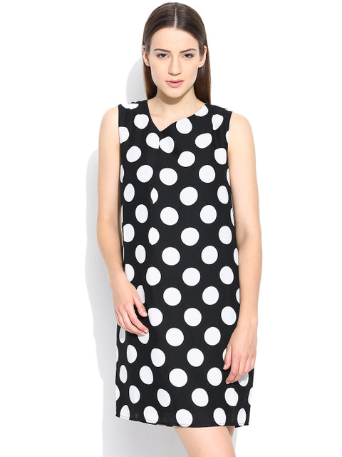 

Vero Moda Black Printed Shift Dress