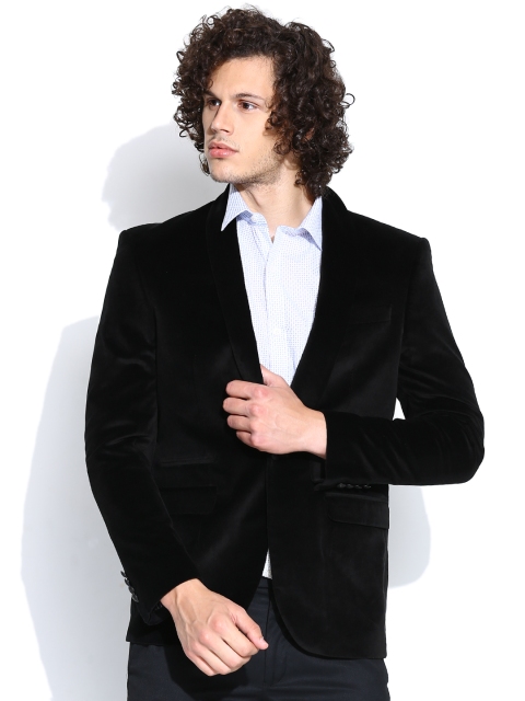 

Blackberrys Black Single-Breasted Regular Fit Party Blazer